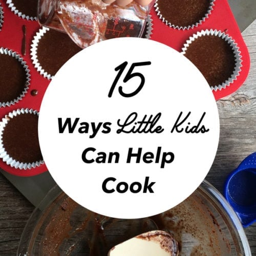 15 ways little kids can help cook. Trying to get your kids in the kitchen? Check out these tips to help you cook with your kids. #kids #cookingtips #cookingwithkids #kidrecipes