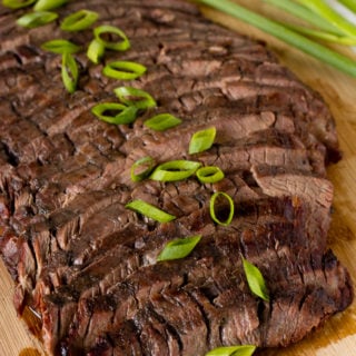 sliced asian flank steak