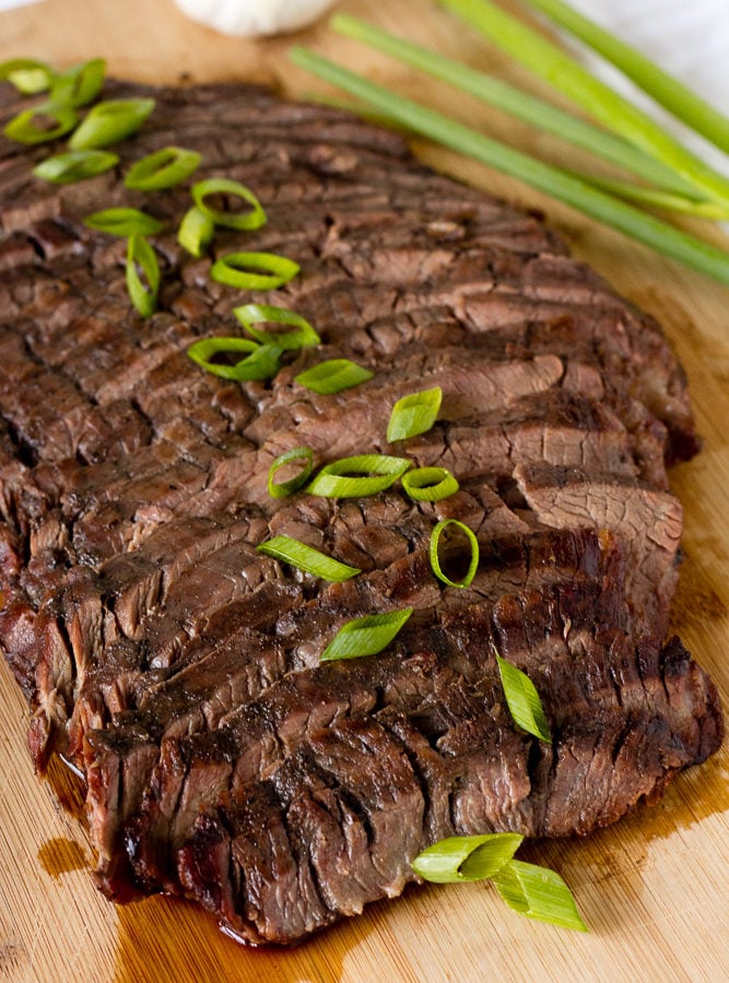 sliced asian flank steak