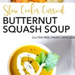 pin for slow cooker butternut squash soup