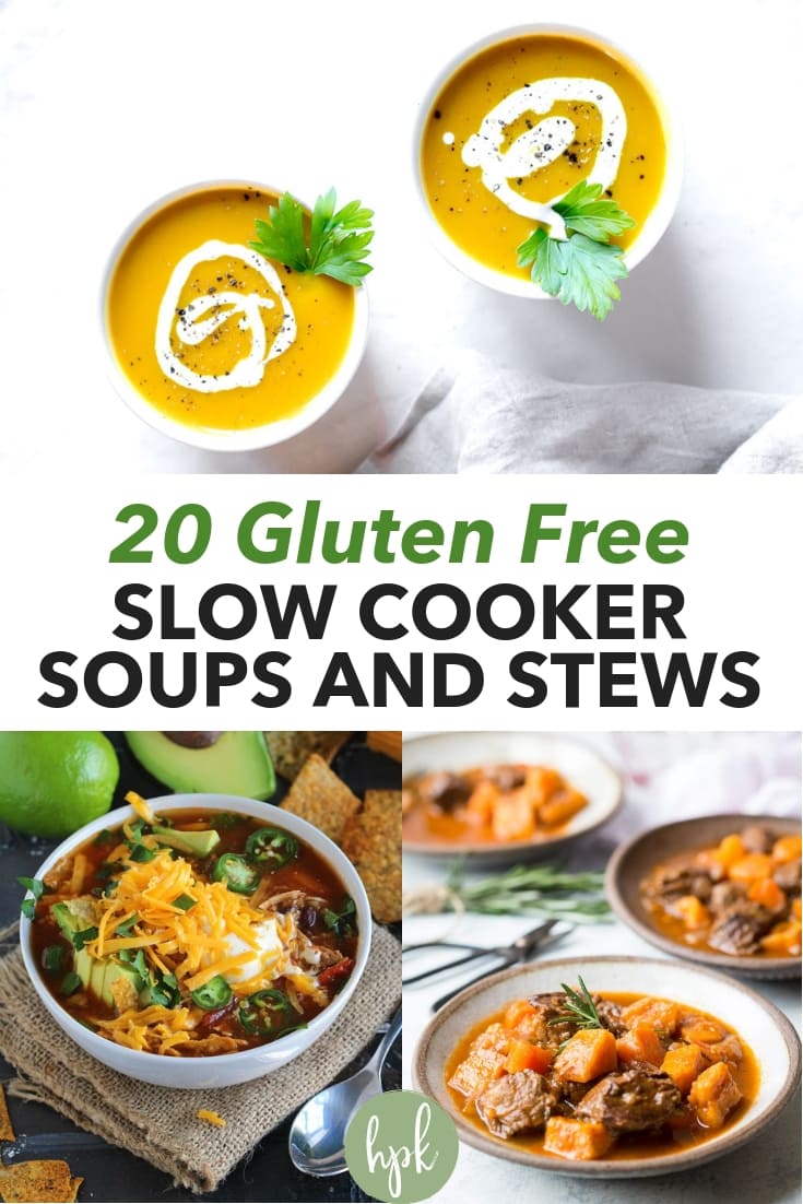 pin for gluten free slow cooker soups and stews