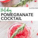 pin for holiday pomegranate cocktail