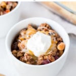 pin for instant pot gluten free beef chili