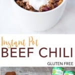 pin for instant pot beef chili