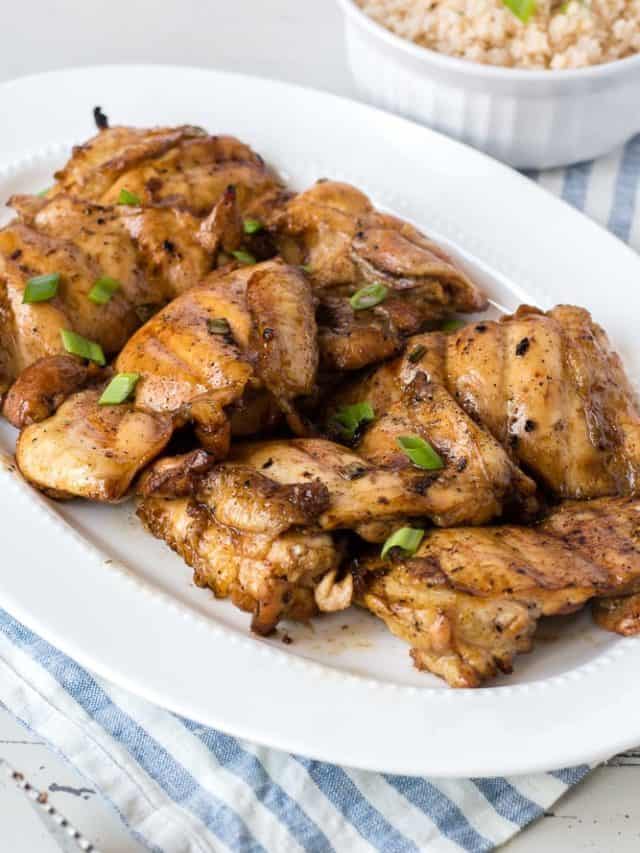 Teriyaki Grilled Chicken Thighs Story