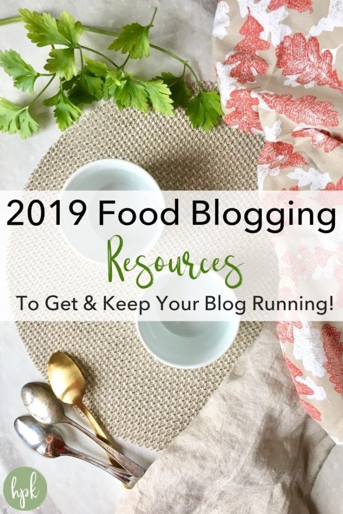 pin for food blogging resources