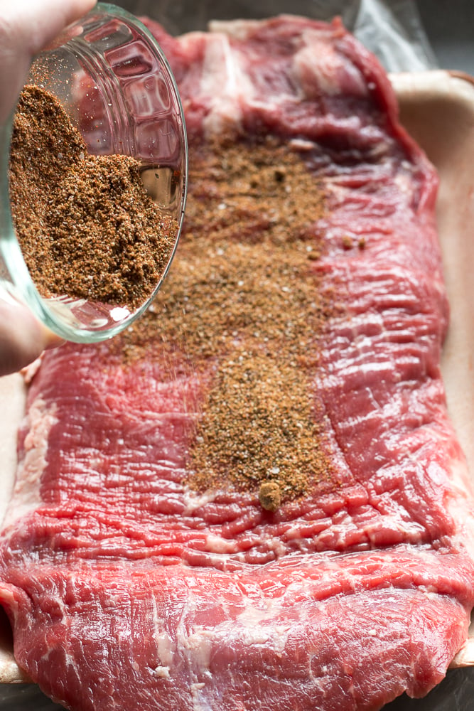 Grilled Flank Steak with Dry Rub - A Cedar Spoon
