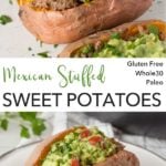 pin for mexican stuffed sweet potatoes