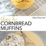 pin for gluten free cornbread muffins