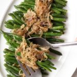 pin for sauteed green beans with shallots