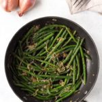 pin for sauteed green beans with shallots
