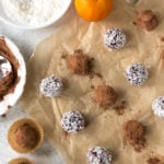 boozy chocolate truffles with accompaniments