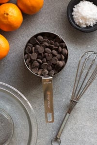 ingredients for chocolate covered orange slices
