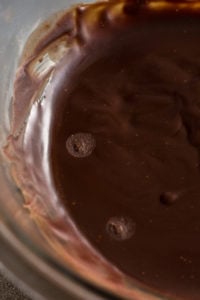 chilled chocolate truffle mixture in a bowl