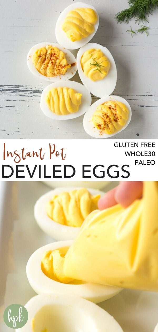pin for whole30 deviled eggs
