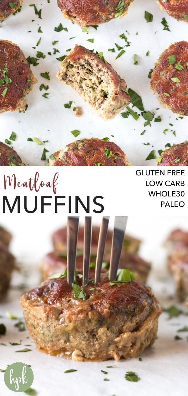 pin for paleo meatloaf muffins