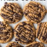 pin for flourless almond butter cookies