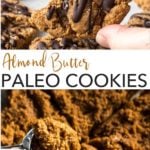 pin for flourless almond butter cookies