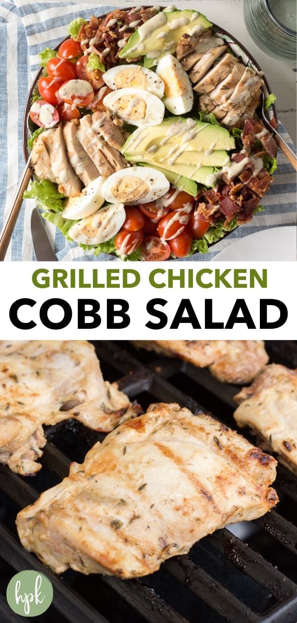 pin for chicken cobb salad