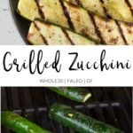pin for grilled zucchini recipe