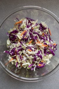 coleslaw mix in a bowl