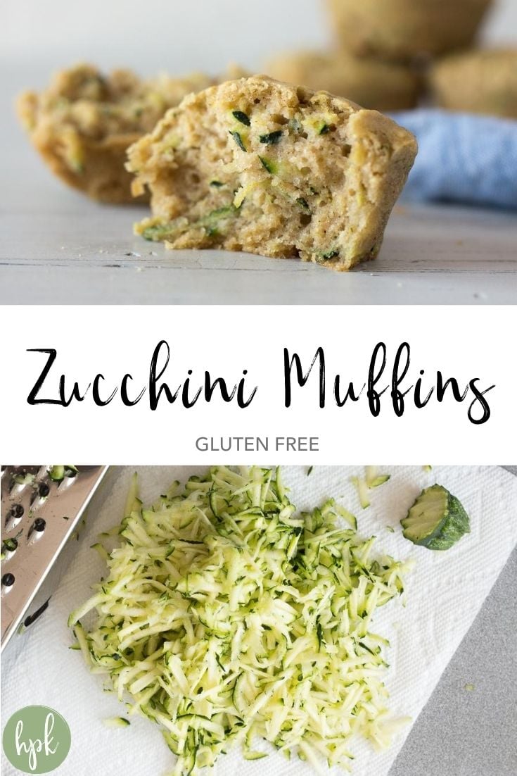 pin for gluten free zucchini muffins