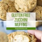 pin for gluten free zucchini muffins