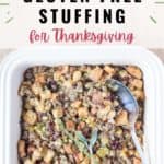 pin for gluten free stuffing