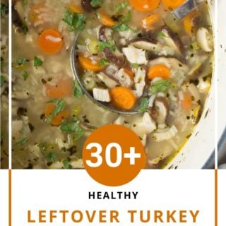 pin for healthy leftover turkey recipe