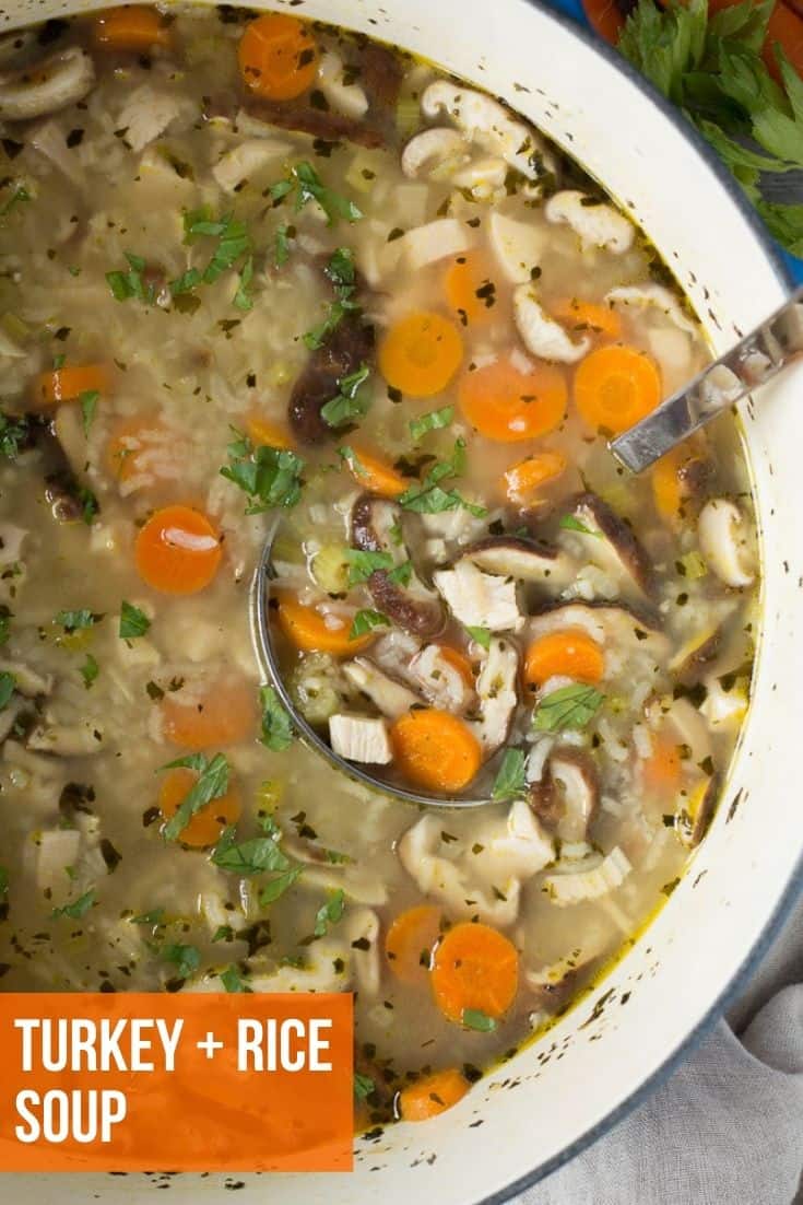 Leftover Turkey and Rice Soup (Gluten Free) Hot Pan Kitchen