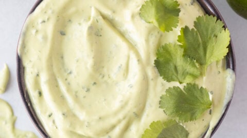 Creamy Avocado Lime Cilantro Sauce (for Tacos, Chicken, & Salmon) Creamy Avocado Lime Cilantro Sauce (for Tacos, Chicken, & Salmon)