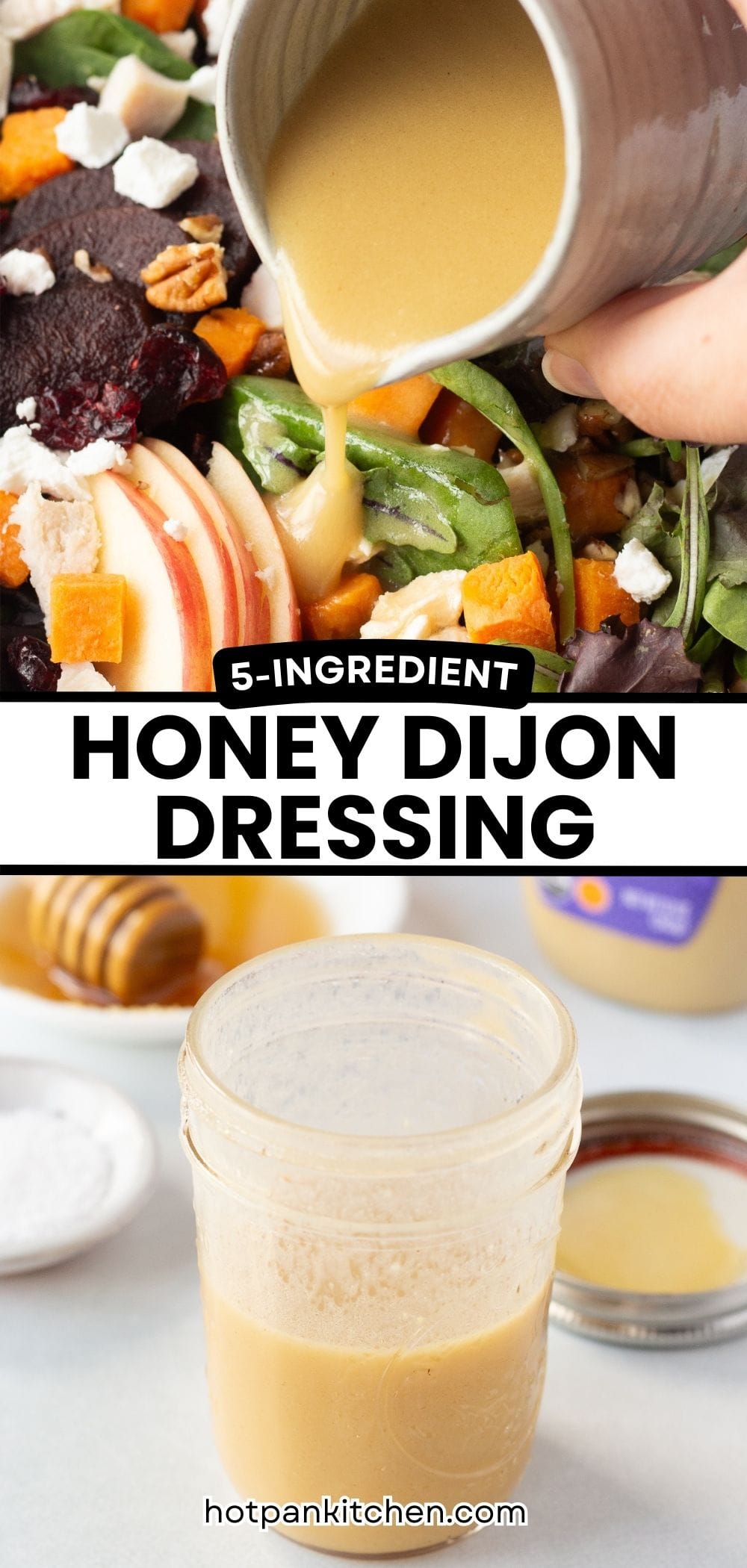 5-Ingredient Honey Dijon Vinaigrette Dressing | Hot Pan Kitchen | Recipes for On & Off the Grill! 5-Ingredient Honey Dijon Vinaigrette Dressing | Hot Pan Kitchen | Recipes for On & Off the Grill!