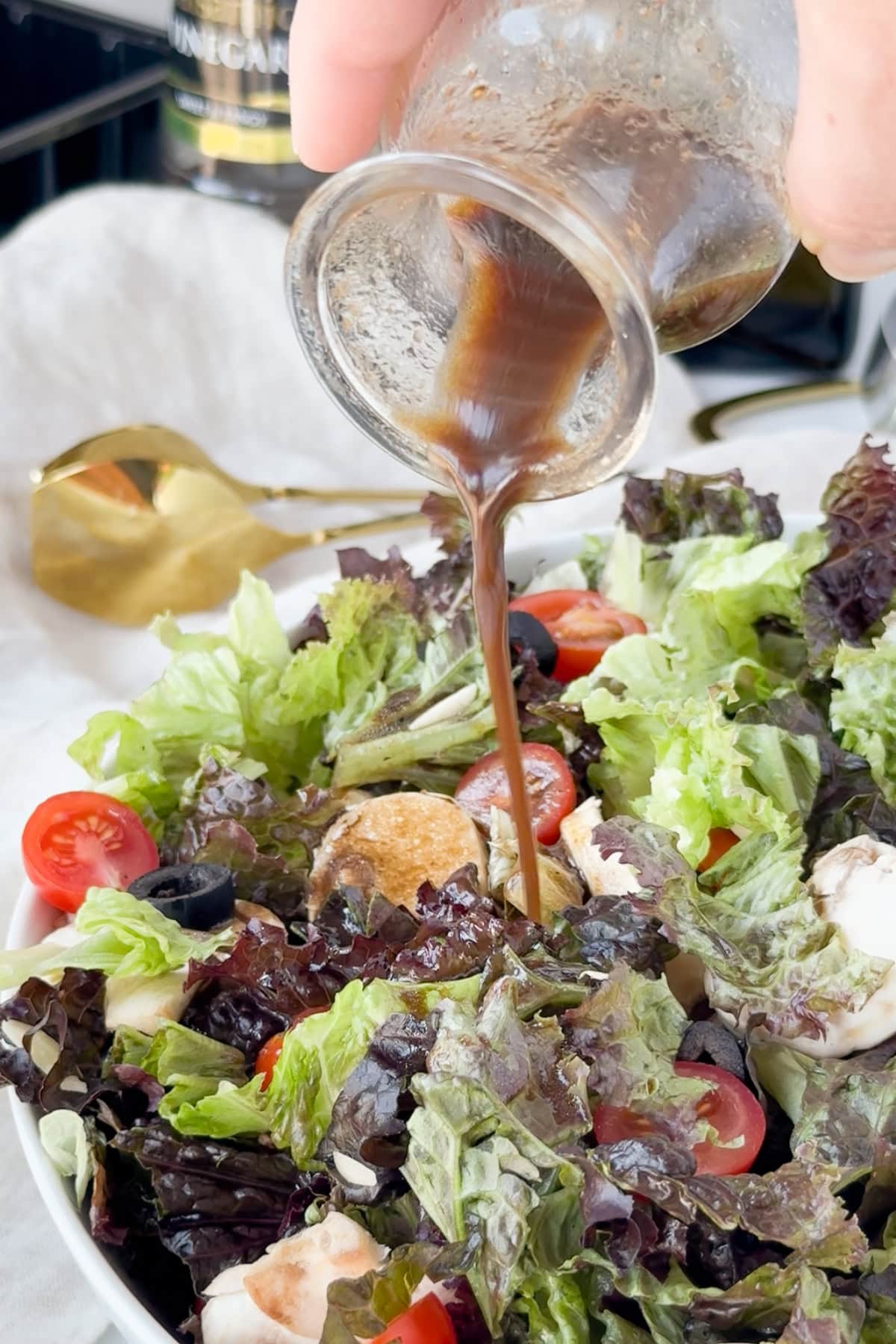 Leafy Green Side Salad with Mushrooms | Hot Pan Kitchen | Recipes for On &  Off the Grill!